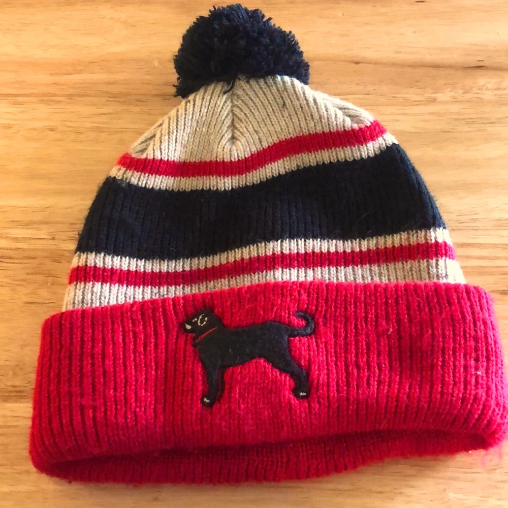 47 Brand Beanie. Embroidered Dog. In very nice condition. OSFA.